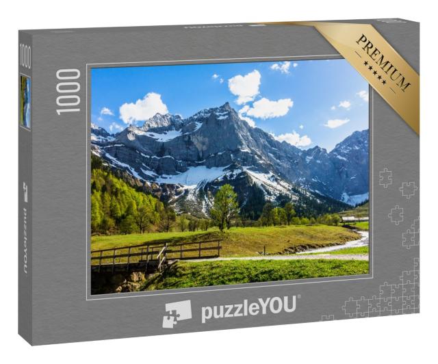 Puzzle 1000 Teile „Engalmtal im Karwendelgebirge, Österreich“