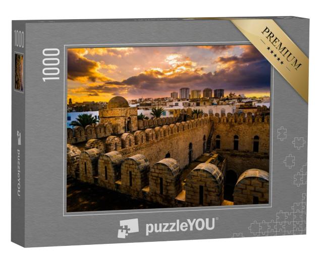 Puzzel 1000 stukjes „Uitzicht vanaf de muren van het Ribat fort in Sousse, Tunesië“