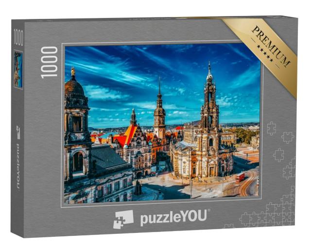 Puzzel 1000 stukjes „Historische oude binnenstad van Dresden, Saksen, Duitsland“