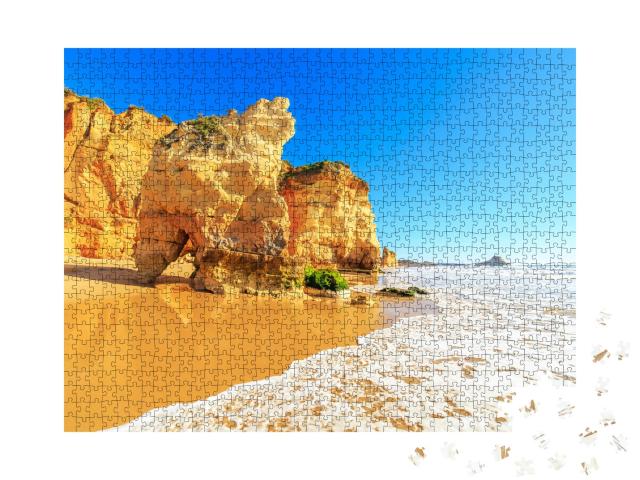 Puzzle 1000 Teile „Blick auf Praia da Rocha, Algarve, Portugal“