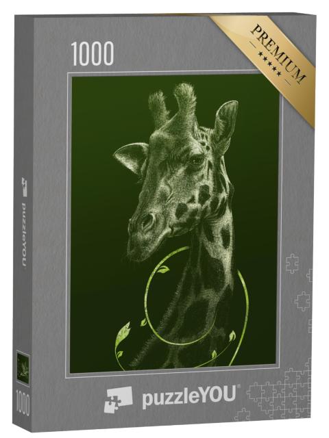 Puzzel 1000 stukjes „Giraffe“