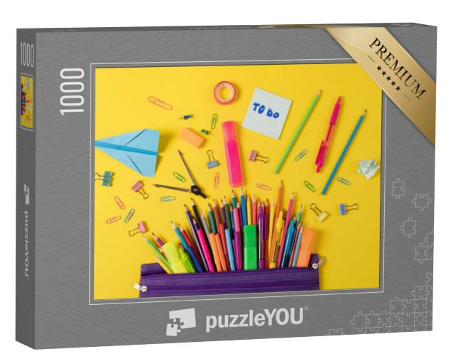 Puzzel 1000 stukjes „Kantoorbenodigdheden“