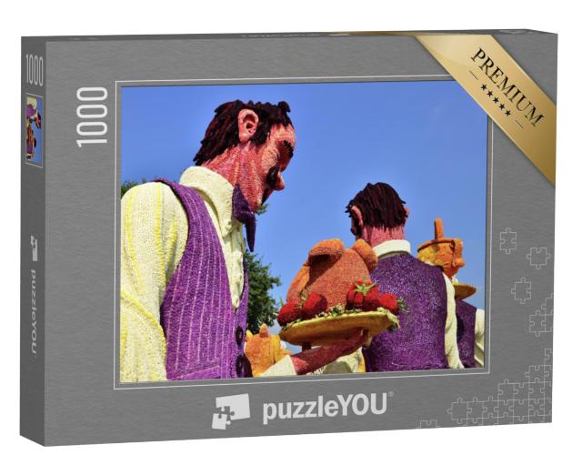 Puzzel 1000 stukjes „Bloemencorso Zundert, obers serveren eten“