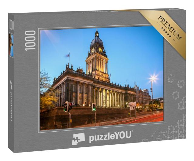 Puzzle 100 Teile „Das gotische Rathaus von Leeds, England“