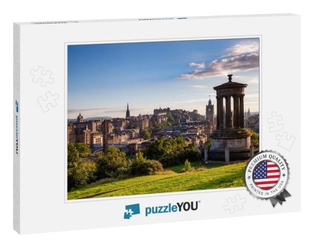 Edinburgh Skyline as Viewed from the Calton Hill with the... Jigsaw Puzzle