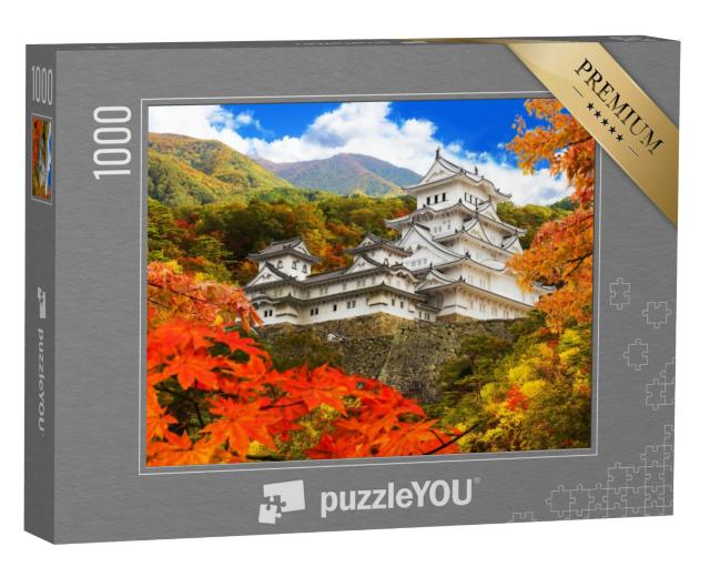 Puzzel 1000 stukjes „Pittoresk kasteel Himeji in de herfst, UNESCO werelderfgoed, Japan“