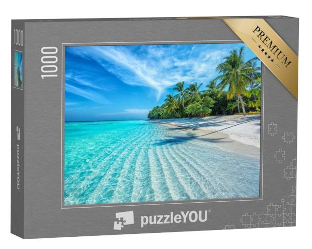 Puzzel 1000 stukjes „Tropisch strand op de Malediven“