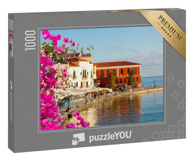 Puzzle 1000 Teile „Küste von Chania mit Altstadt, Kreta, Griechenland“