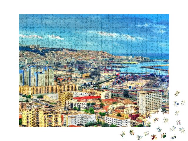 Puzzle 1000 Teile „Stadtzentrum von Algier, Hauptstadt von Algerien“
