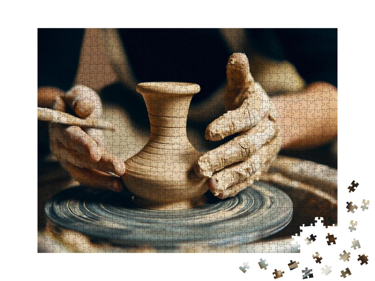 Puzzle 1000 Teile „Die filigrane Kunst des Töpferns“