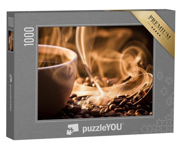 Puzzel 1000 stukjes „Het aroma van versgebrande koffiebonen“