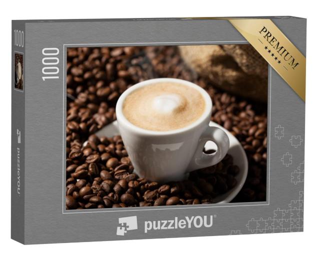 Puzzel 1000 stukjes „Cappuccino, vers gezet“