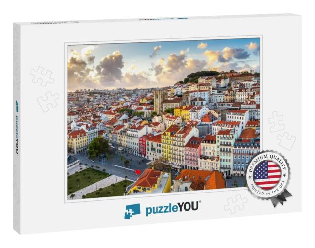 Lisbon Cityscape Panorama Alfama Portugal, Beautiful Euro... Jigsaw Puzzle