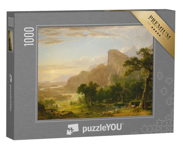 Puzzel 1000 stukjes „Asher Brown Durand - Landschap - Scène uit Thanatopsis“