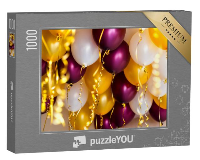 Puzzel 1000 stukjes „Kleurrijke ballonnen en slingers“