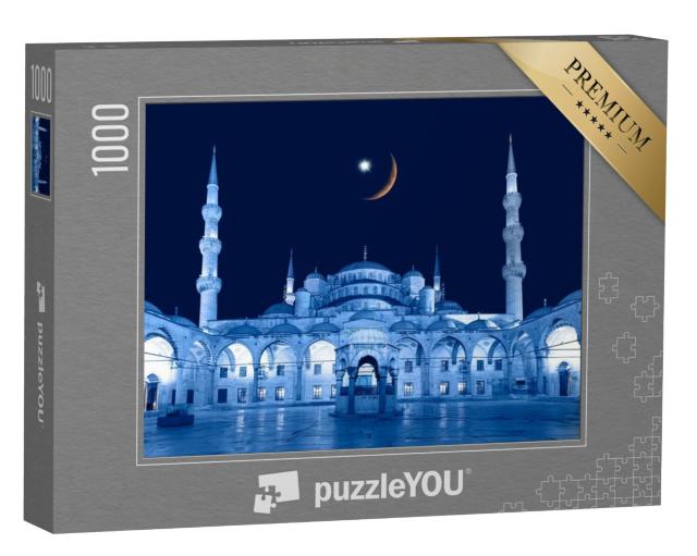 Puzzel 1000 stukjes „De Blauwe Moskee in Istanbul“