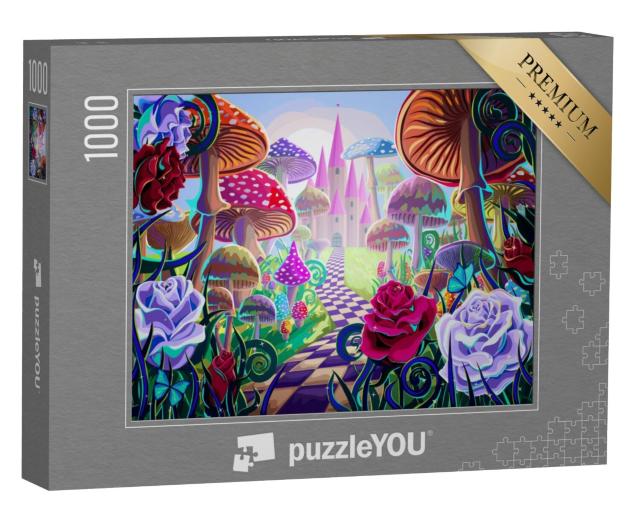 Puzzel 1000 stukjes „De weg naar het kasteel“