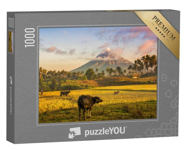 Puzzel 1000 stukjes „Vulkaan Mayon, Filippijnen“