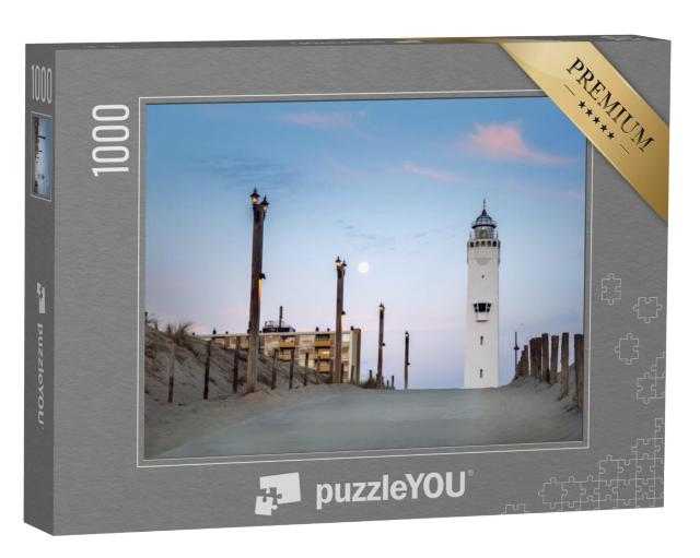 Puzzel 1000 stukjes „Vuurtoren promenade Noordwijk Aan Zee Nederland“