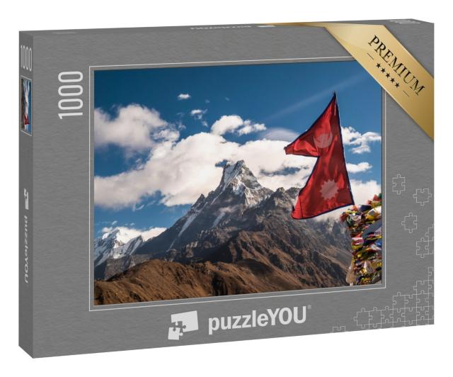 Puzzle 1000 Teile „Machapuchare, imposanter und hoher Berg im Himalaya“