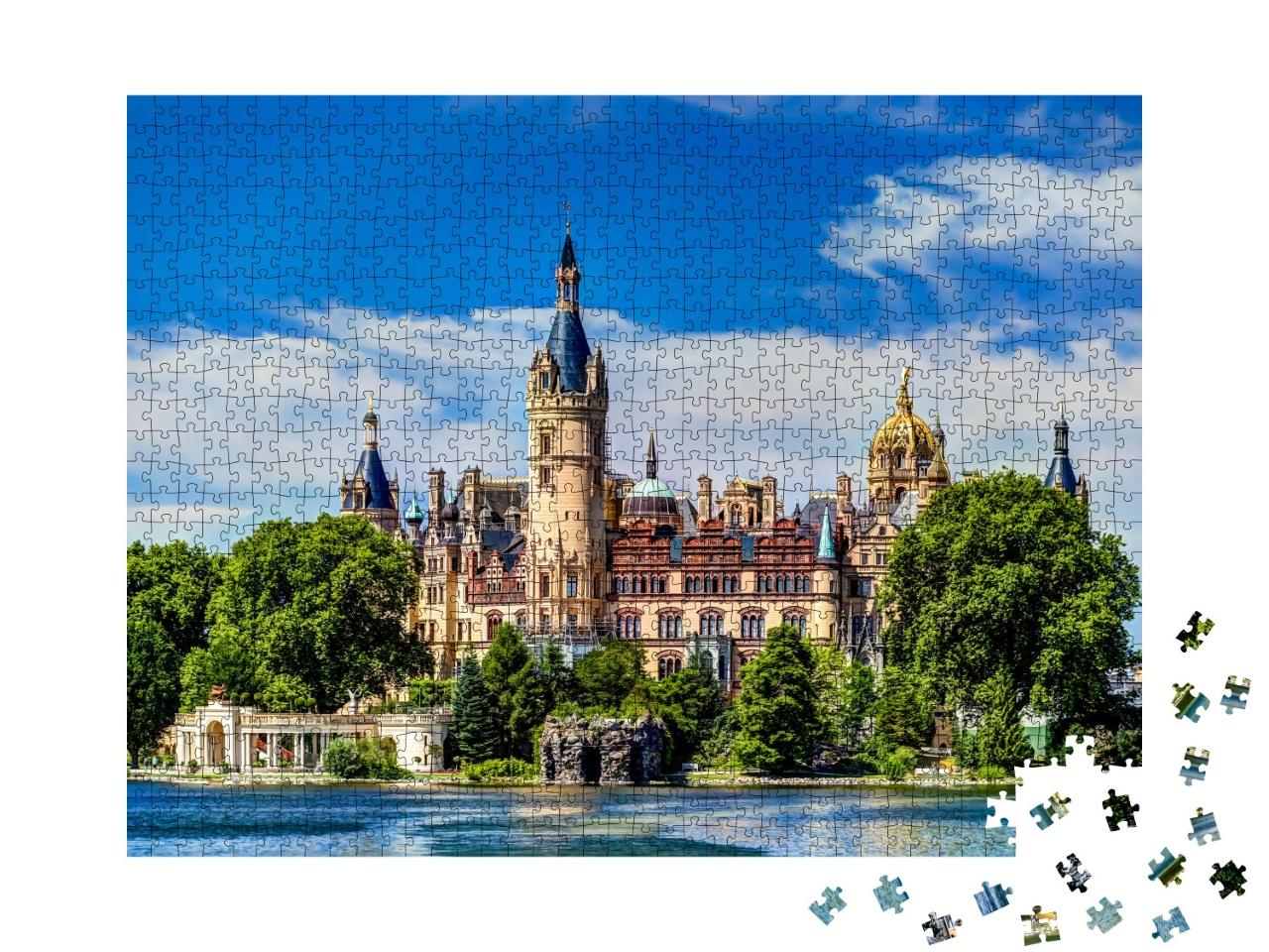 Puzzle 1000 Teile „Das prächtige Schweriner Schloss“