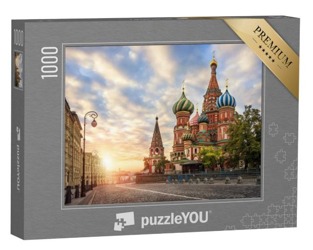 Puzzel 1000 stukjes „Sint-Basiliuskathedraal op het Rode Plein in Moskou“