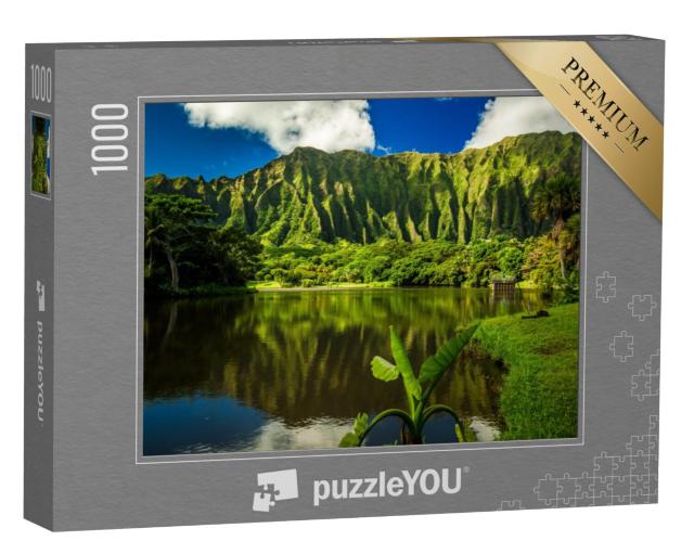 Puzzel 1000 stukjes „Botanische tuin Ho'omaluhia in Kaneohe, Oahu, Hawaii“