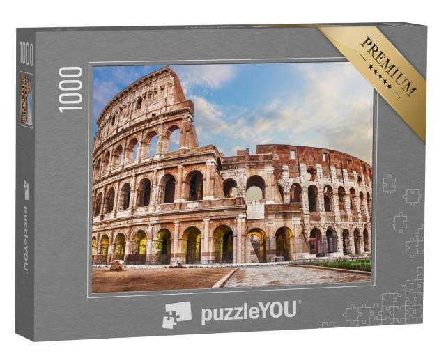 Puzzel 1000 stukjes „Romeins Colosseum onder de wolken“