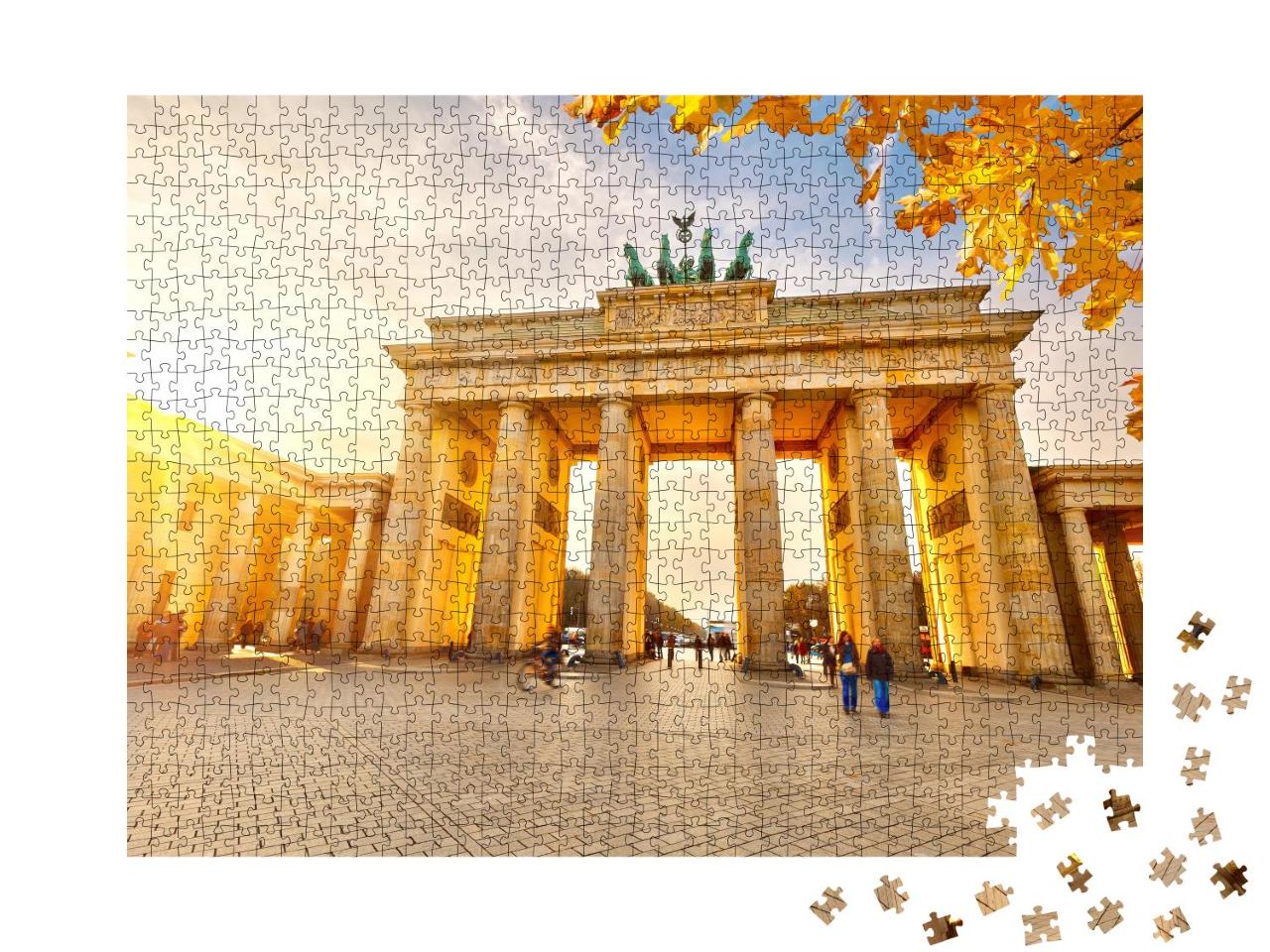 Puzzle 1000 Teile „Brandenburger Tor bei Sonnenuntergang, Berlin“