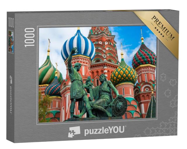 Puzzel 1000 stukjes „Sint-Basiliuskathedraal op het Rode Plein in Moskou, Rusland“