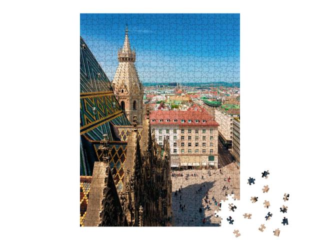 Puzzle 1000 Teile „St. Stephansdom in der Altstadt von Wien“