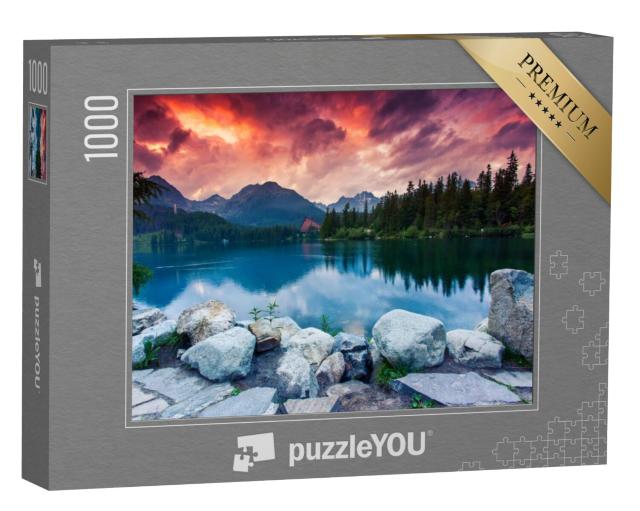 Puzzel 1000 stukjes „Bergmeer in het Nationaal Park Hoge Tatra, Slowakije“