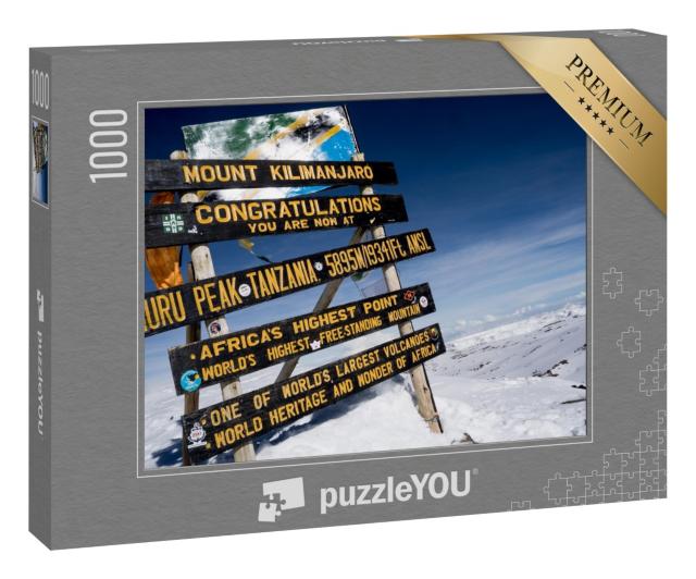 Puzzle 1000 Teile „Gipfel des Kilimandscharo, Tansania“