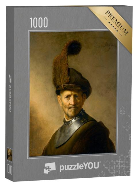 Puzzel 1000 stukjes „Rembrandt - Een oude man in militair kostuum“