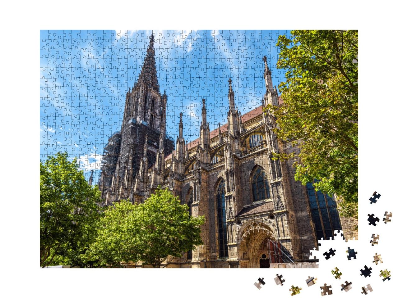 Puzzle 1000 Teile „Münster der Stadt Ulm, Deutschland“
