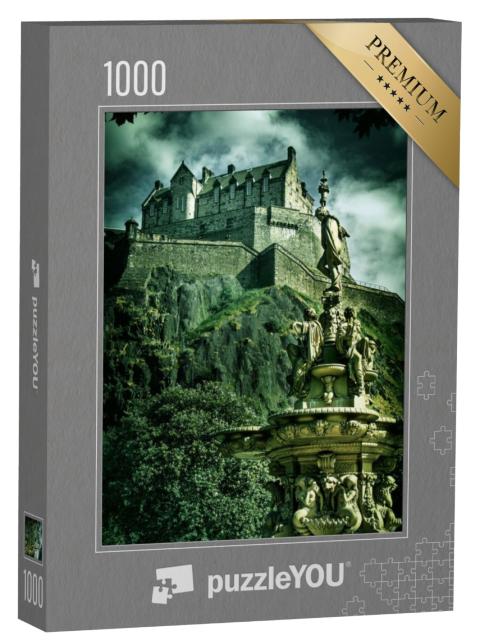 Puzzel 1000 stukjes „Foto van Edinburgh Castle,“