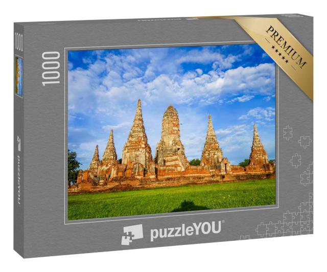 Puzzle 1000 Teile „Wat Chaiwatthanaram buddhistischer Tempel in Ayutthaya, Thailand“