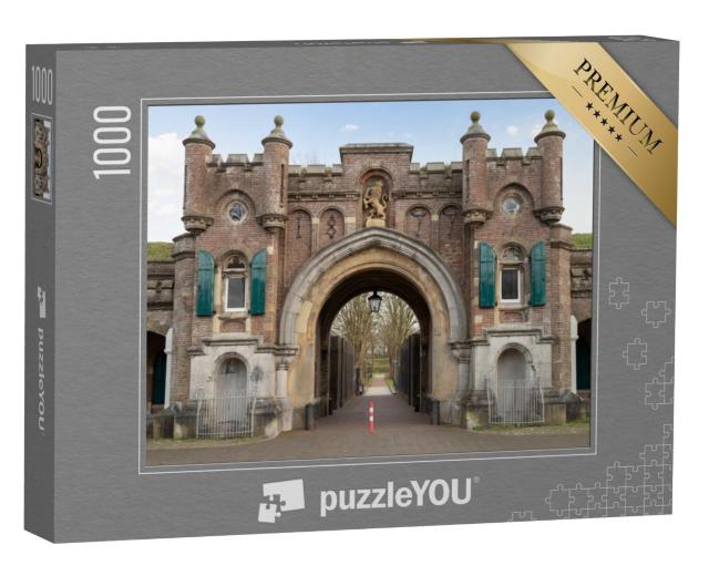 Puzzel 1000 stukjes „Oude stadspoort in de oude vestingstad Naarden“