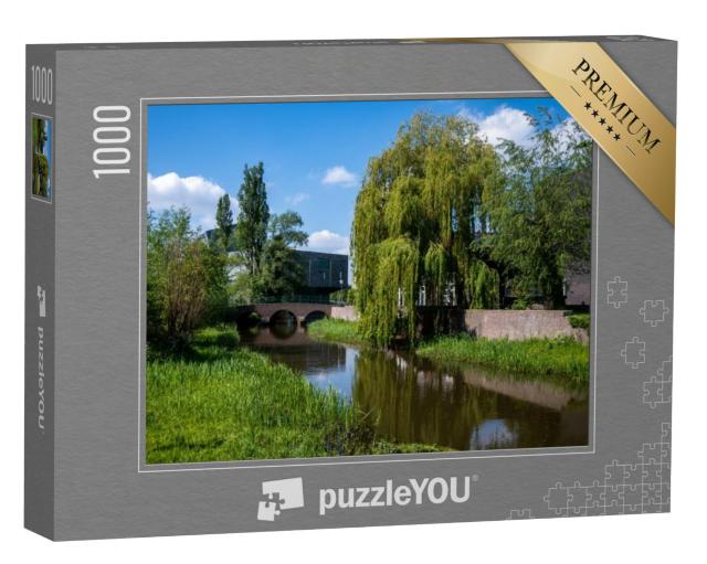 Puzzel 1000 stukjes „Museum en Dommel Eindhoven“