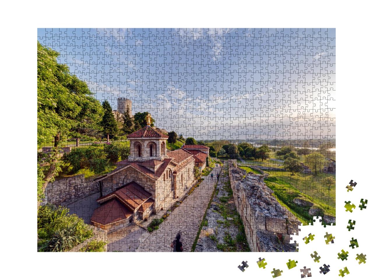 Puzzle 1000 Teile „Belgrader Festung und Kalemegdan-Park, Belgrad, Serbien“