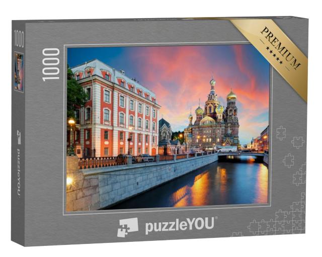 Puzzel 1000 stukjes „Kerk van de Verlosser, Sint-Petersburg, Rusland“