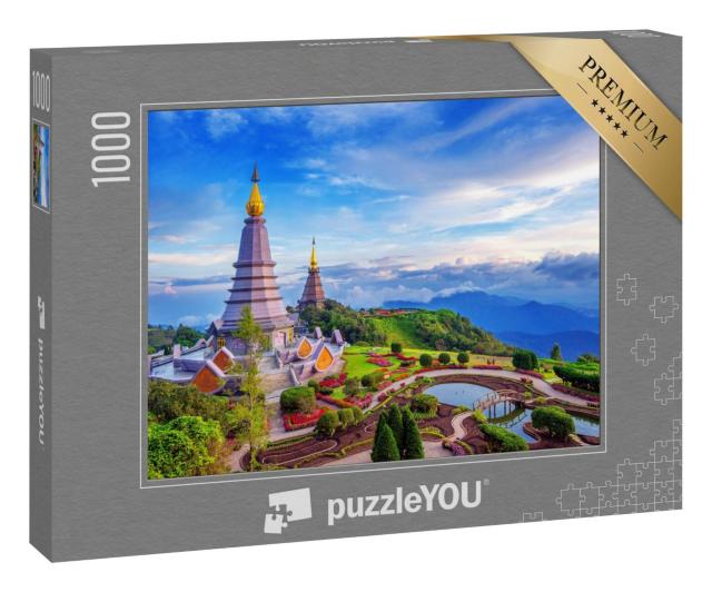 Puzzle 1000 Teile „Pagode im Doi Inthanon Nationalpark, Chiang Mai, Thailand“