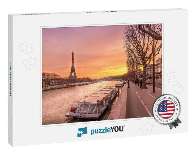 Boat Waiting for the Seine River Cruise in the Shed of th... Jigsaw Puzzle