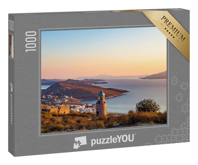 Puzzle 1000 Teile „Wunderschöner Sonnenuntergang am Ionischen Meer, Saranda, Albanien“