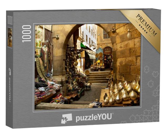 Puzzel 1000 stukjes „Souk van Caïro, markt in Egypte“