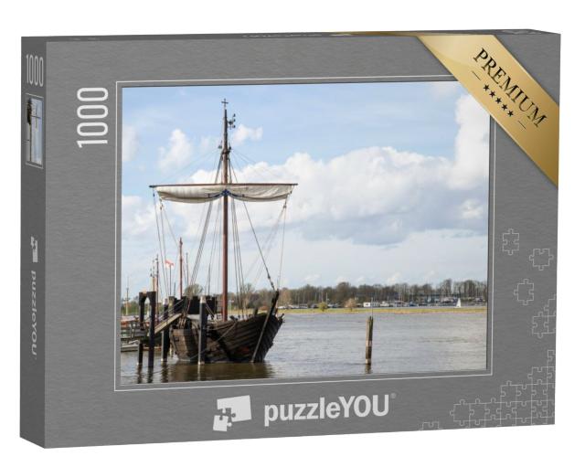 Puzzel 1000 stukjes „Kamper Kogge aan de IJssel bij Kampen in Overijssel“