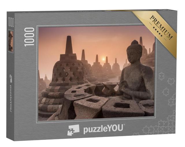 Puzzel 1000 stukjes „Borobudur boeddhistische tempel, Yogyakarta, Indonesië“