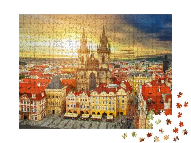 Puzzle 1000 Teile „Prager Altstädter Ring Tschechische Republik“