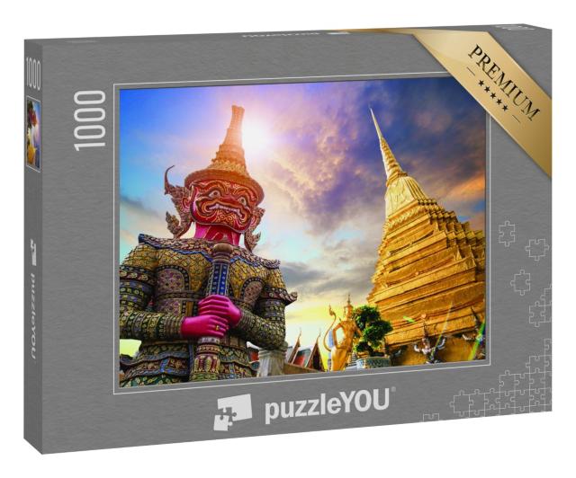 Puzzle 1000 Teile „Wat Phra Kaew, Tempel des Smaragdbuddhas, Bangkok, Thailand“