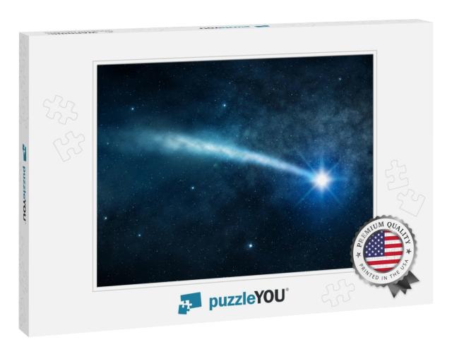 Shooting Star in the Starry Night Sky... Jigsaw Puzzle